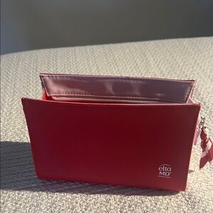 EltaMD Vibrant Red Cosmetic Pouch